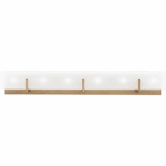 Visual Comfort Studio 4430806-848 Syll Contemporary Satin Brass 6-Light Bath Lighting