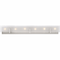 Visual Comfort Studio 4430806EN-962 Syll Modern Brushed Nickel 6-Light Bath Lighting Sconce