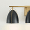 Visual Comfort Studio 4451703-848 Norman Contemporary Satin Brass / Midnight Black 3-Light Bathroom Light Fixture - alt