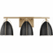 Visual Comfort Studio 4451703-848 Norman Contemporary Satin Brass / Midnight Black 3-Light Bathroom Light Fixture - alt