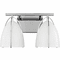 Visual Comfort Studio 4451802-05 Norman Modern Chrome / Matte White 2-Light Vanity Light - alt