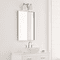 Visual Comfort Studio 4451802-05 Norman Modern Chrome / Matte White 2-Light Vanity Light - alt