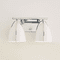 Visual Comfort Studio 4451802-05 Norman Modern Chrome / Matte White 2-Light Vanity Light - alt