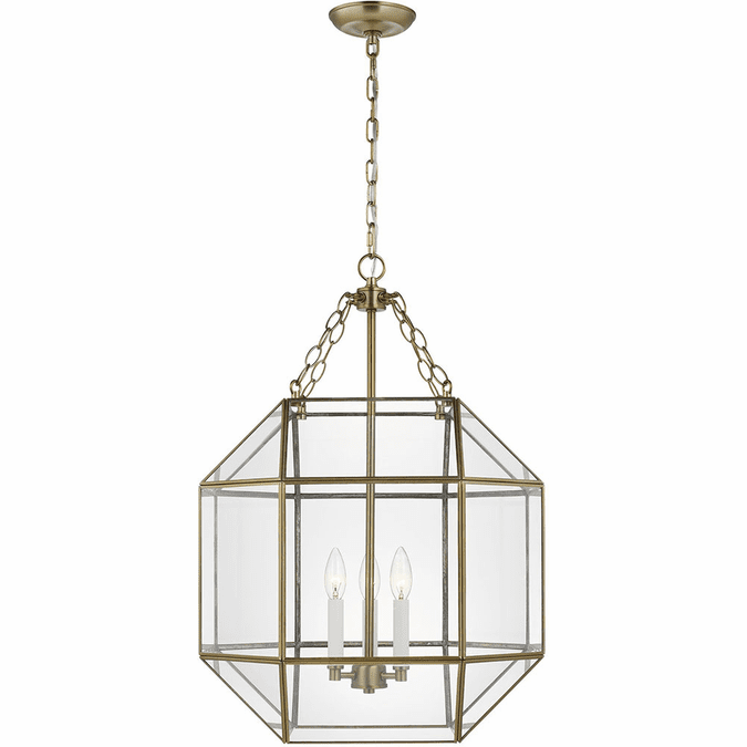 Visual Comfort Studio 5279403-848 Morrison Modern Satin Brass 18.5" Hanging Lamp