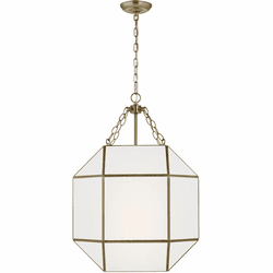 Visual Comfort Studio 5279453EN-848 Morrison Contemporary Satin Brass LED 18.5" Pendant Lighting