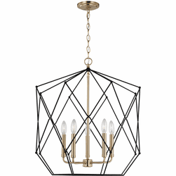 Visual Comfort Studio 5334105EN-848 Zarra Modern Satin Brass LED 23" Drop Ceiling Light Fixture