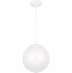 Visual Comfort Studio 6022EN3-15 Leo - Hanging Globe Modern White LED 12" Pendant Light