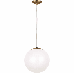 Visual Comfort Studio 6022EN3-848 Leo - Hanging Globe Modern Satin Brass LED 12" Lighting Pendant