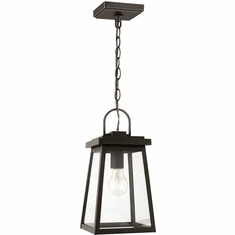 Visual Comfort Studio 6248401EN3-71 Founders Modern Antique Bronze LED Outdoor Mini Lighting Pendant