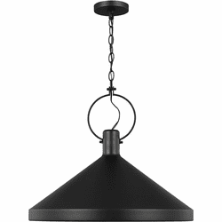Visual Comfort Studio 6884901EN3-112 Lyon Contemporary Midnight Black LED 24" Pendant Lighting