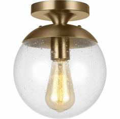 Visual Comfort Studio 7501801EN7-848 Leo - Hanging Globe Contemporary Satin Brass LED Ceiling Light