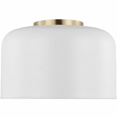 Visual Comfort Studio 7505401-115 Malone Matte White 11" Flush Mount Light Fixture