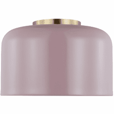 Visual Comfort Studio 7505401-136 Malone Rose / Satin Brass 11" Ceiling Light Fixture
