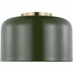 Visual Comfort Studio 7505401-145 Malone Olive 11" Flush Ceiling Light Fixture