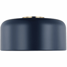 Visual Comfort Studio 7605401-127 Malone Navy / Satin Brass 14" Ceiling Light Fixture