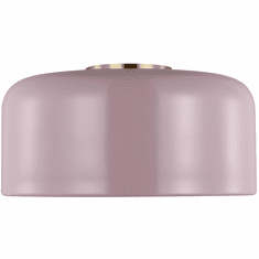 Visual Comfort Studio 7605401-136 Malone Rose / Satin Brass 14" Flush Mount Light Fixture
