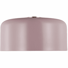 Visual Comfort Studio 7705401-136 Malone Rose / Satin Brass 16" Flush Mount Light Fixture