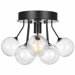 Visual Comfort Studio 7714301-112 Bronzeville Modern Midnight Black Overhead Light Fixture