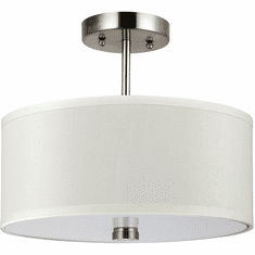 Visual Comfort Studio 77262-962 Dayna Shade Pendants Brushed Nickel Drum Hanging Light Fixture