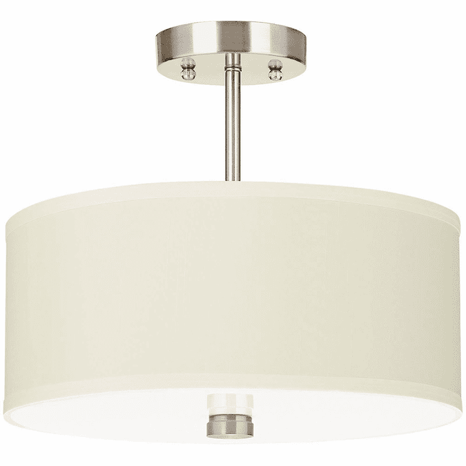 Visual Comfort Studio 77262EN3-962 Dayna Shade Pendants Brushed Nickel LED Drum Drop Ceiling Lighting