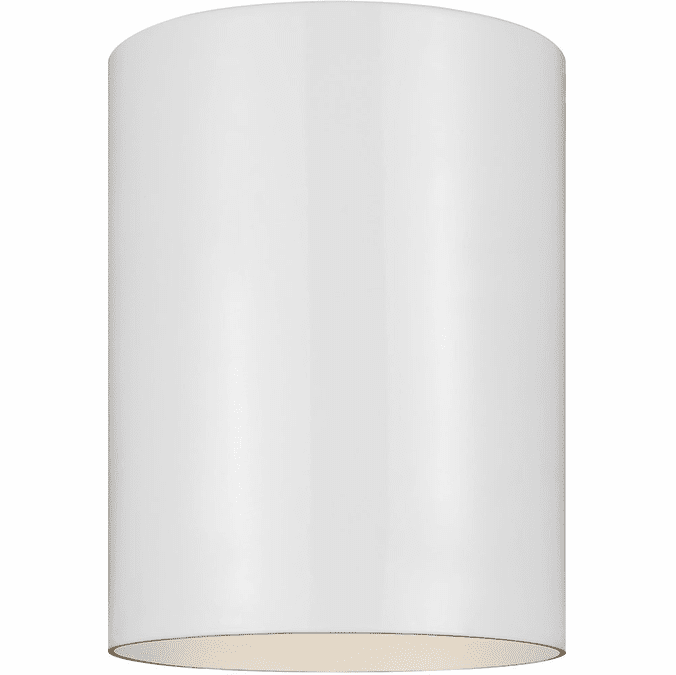 Visual Comfort Studio 7813801-15 Outdoor Cylinders Modern White Outdoor Ceiling Lighting Fixture