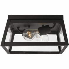 Visual Comfort Studio 7848402-12 Founders Contemporary Black Outdoor Flush Lighting