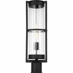 Visual Comfort Studio 8226701EN7-12 Alcona Contemporary Black Outdoor Lamp Post Light