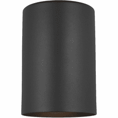 Visual Comfort Studio 8313801-12 Outdoor Cylinders Modern Black Exterior 5" Wall Lighting