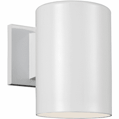 Visual Comfort Studio 8313801-15 Outdoor Cylinders Contemporary White Exterior 5" Lighting Sconce