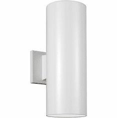 Visual Comfort Studio 8313802-15 Outdoor Cylinders Contemporary White Outdoor 5" Wall Lighting Sconce