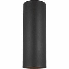 Visual Comfort Studio 8313802EN3-12 Outdoor Cylinders Modern Black LED Outdoor 5" Lighting Sconce
