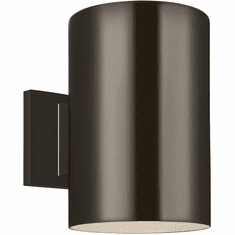 Visual Comfort Studio 8313901-10 Outdoor Cylinders Modern Bronze Exterior 6" Lighting Sconce