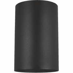 Visual Comfort Studio 8313901-12 Outdoor Cylinders Modern Black Exterior 6" Lamp Sconce