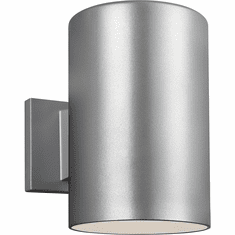 Visual Comfort Studio 8313901-753 Outdoor Cylinders Contemporary Painted Brushed Nickel Outdoor 6" Wall Light Sconce