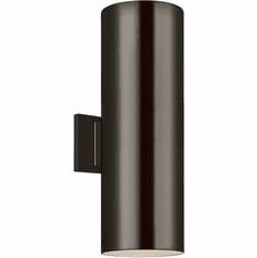 Visual Comfort Studio 8313902-10 Outdoor Cylinders Modern Bronze Exterior 6" Wall Lighting