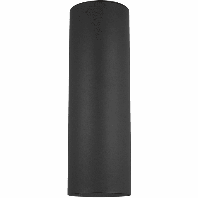 Visual Comfort Studio 8313902EN3-12 Outdoor Cylinders Contemporary Black LED Outdoor 6" Lighting Wall Sconce