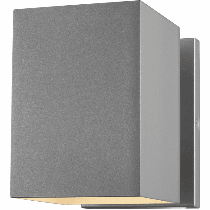 Visual Comfort Studio 8531701-753 Pohl Contemporary Painted Brushed Nickel Exterior 7" Wall Mounted Lamp
