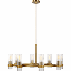 Visual Comfort Studio CC1378BBS Geneva Modern Burnished Brass Chandelier Lamp