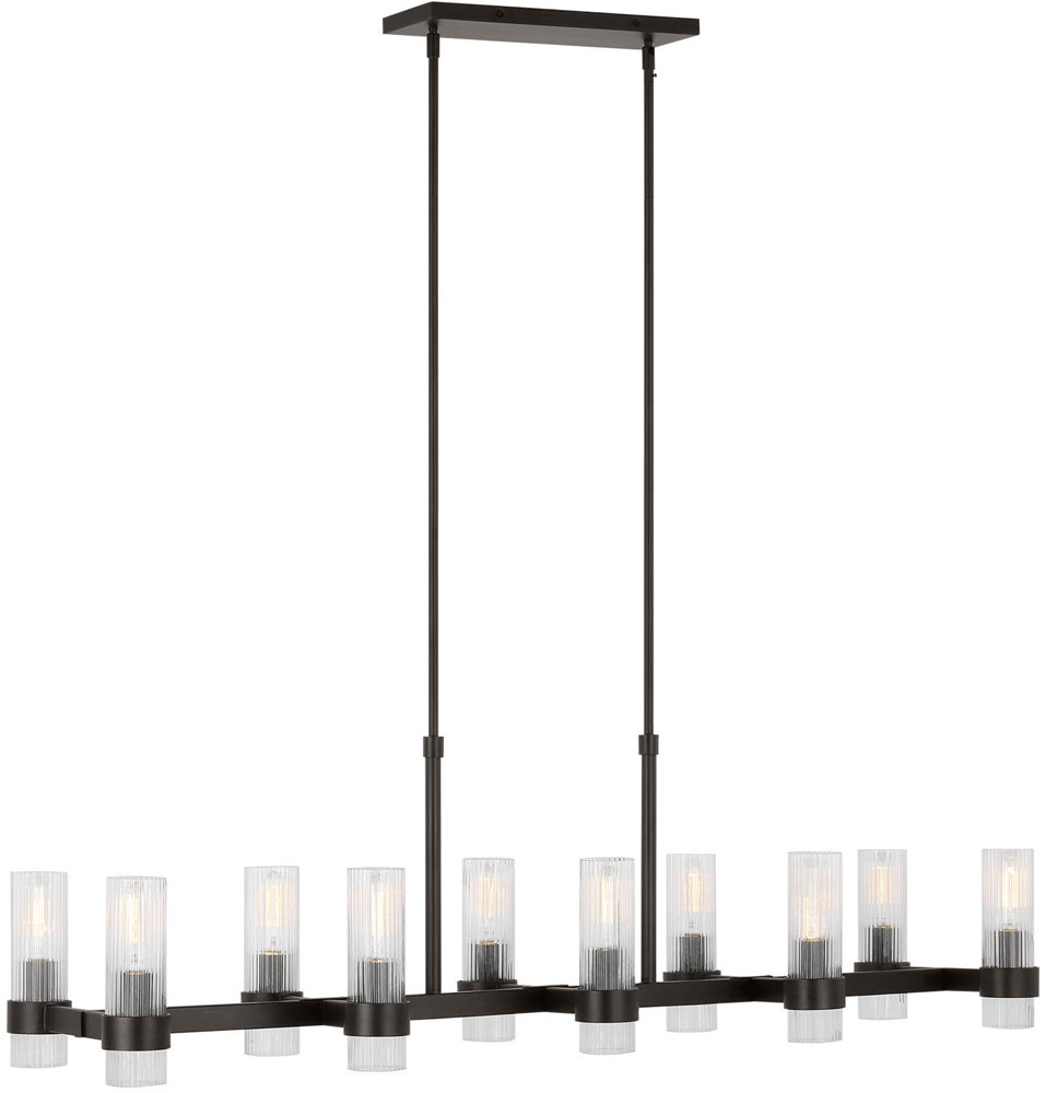 Visual Comfort Studio CC13810AI Geneva Modern Aged Iron Island Lighting ...