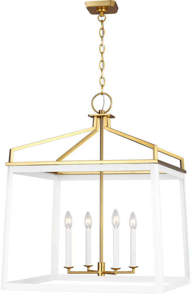 Visual Comfort Studio CC1544MWTBBS Carlow Matte White 24" Foyer Light ...