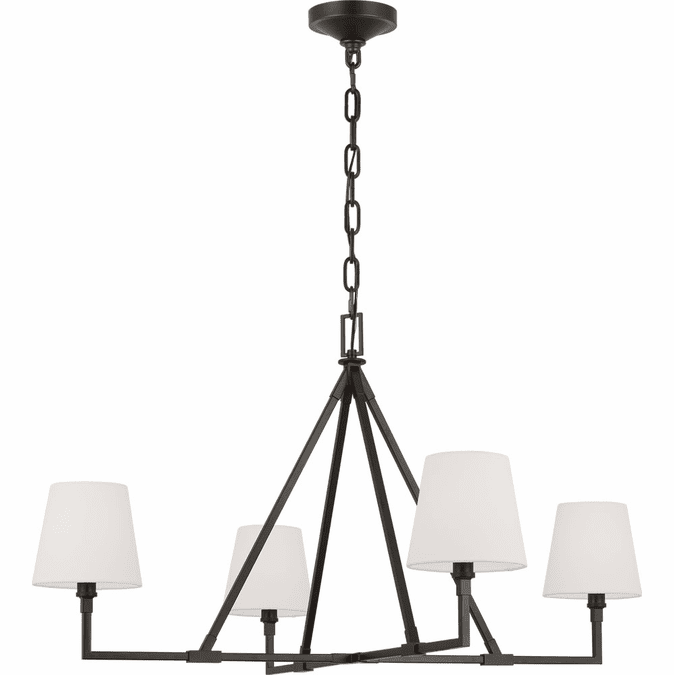 Visual Comfort Studio CC1724AI Perth Aged Iron Chandelier Light