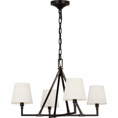 Visual Comfort Studio CC1744AI Perth Aged Iron Chandelier Lamp