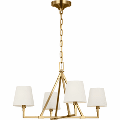 Visual Comfort Studio CC1744BBS Perth Burnished Brass Ceiling Chandelier