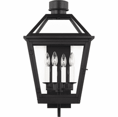 Visual Comfort Studio CO1374TXB Hyannis Traditional Textured Black 14" Outdoor Lamp Sconce