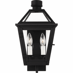 Visual Comfort Studio CO1392TXB Hyannis Traditional Textured Black 8.5" Exterior Lamp Sconce