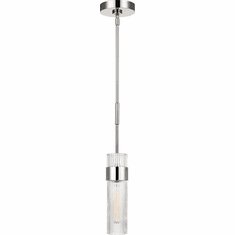 Visual Comfort Studio CP1161PN Geneva Contemporary Polished Nickel Mini Ceiling Pendant Light
