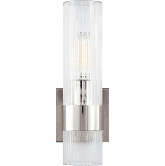 Visual Comfort Studio CV1021PN Geneva Contemporary Polished Nickel Sconce Lighting