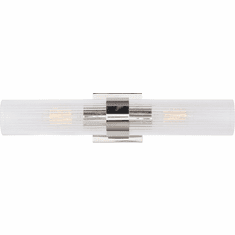 Visual Comfort Studio CV1022PN Geneva Modern Polished Nickel Bathroom Vanity Light Fixture