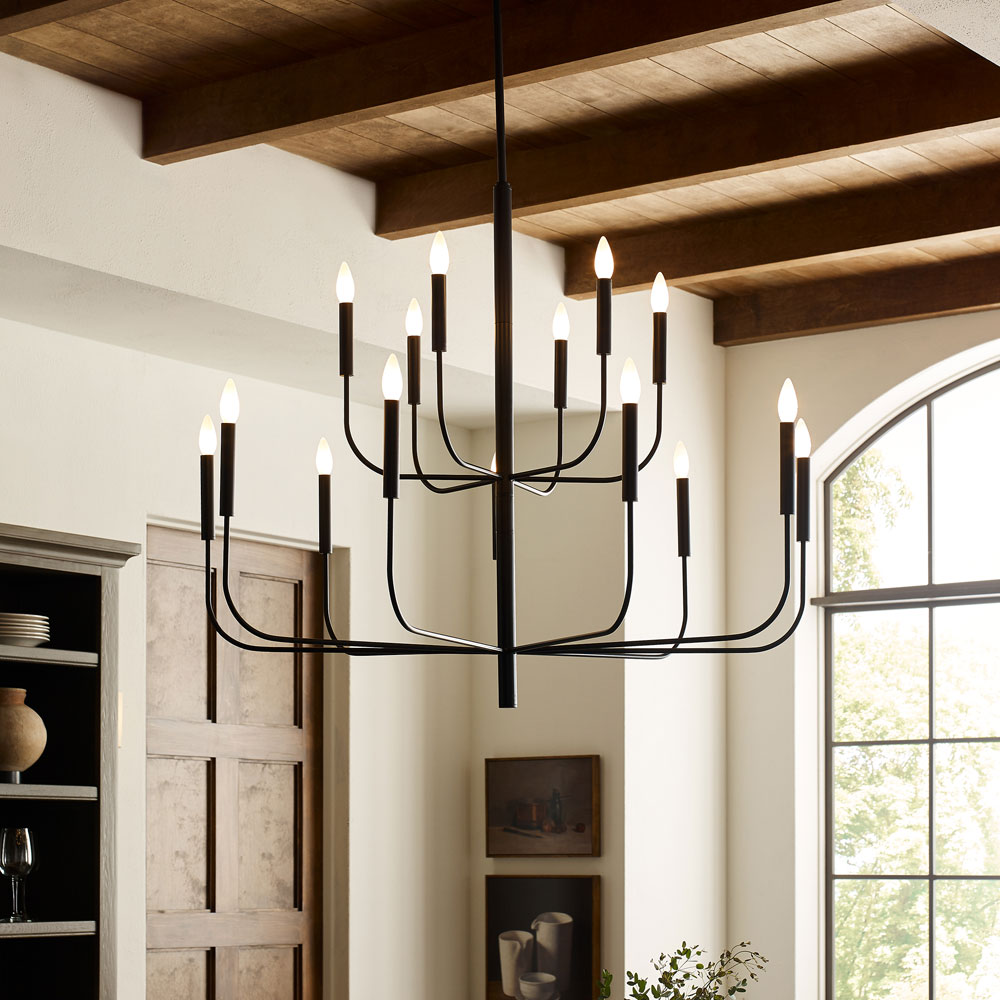 Visual Comfort Studio EC10015AI Brianna Modern Aged Iron 48.75 ...