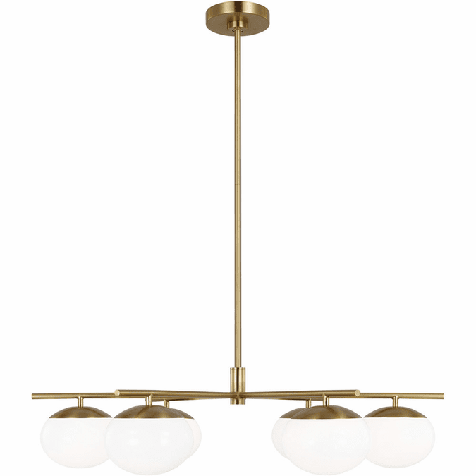 Visual Comfort Studio EC1246BBS Lune Modern Burnished Brass 33.625" Chandelier Light